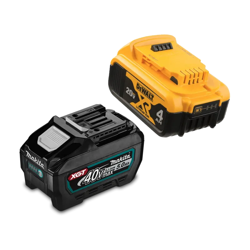 Autonomía prolongada con sistemas de batería Makita y DeWalt