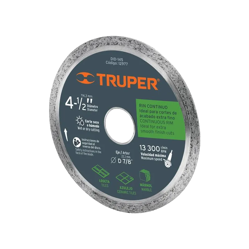 Discos diamantados continuos