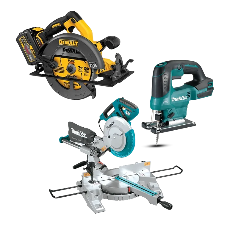 Herramientas para trabajos de corte en madera, metal y construcción